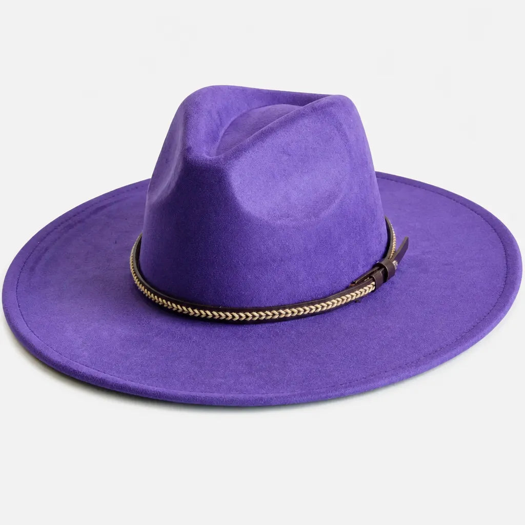Chapeau Daim Homme - Vegan Large Bord Style Jazz