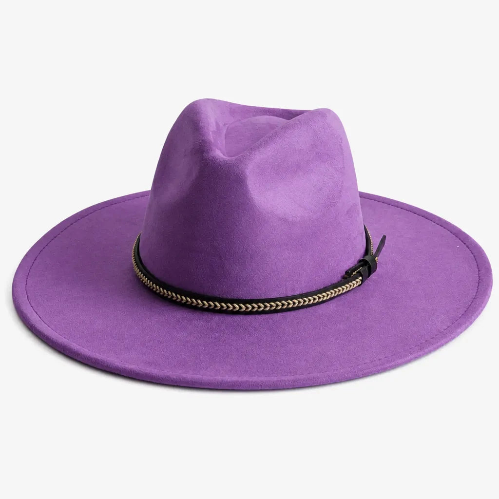 Chapeau Daim Homme - Vegan Large Bord Style Jazz