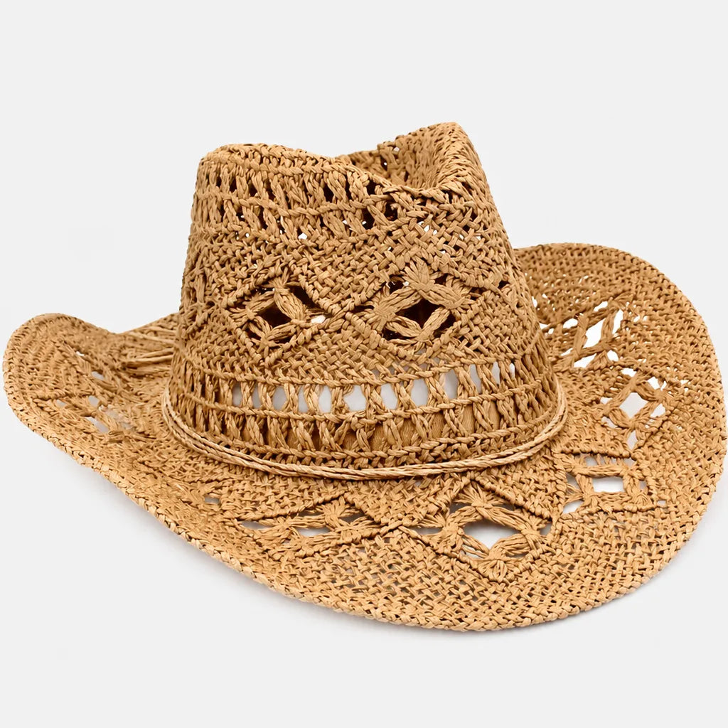 Chapeaux Western Femme - Pliable et Ajoure pour les Vacances