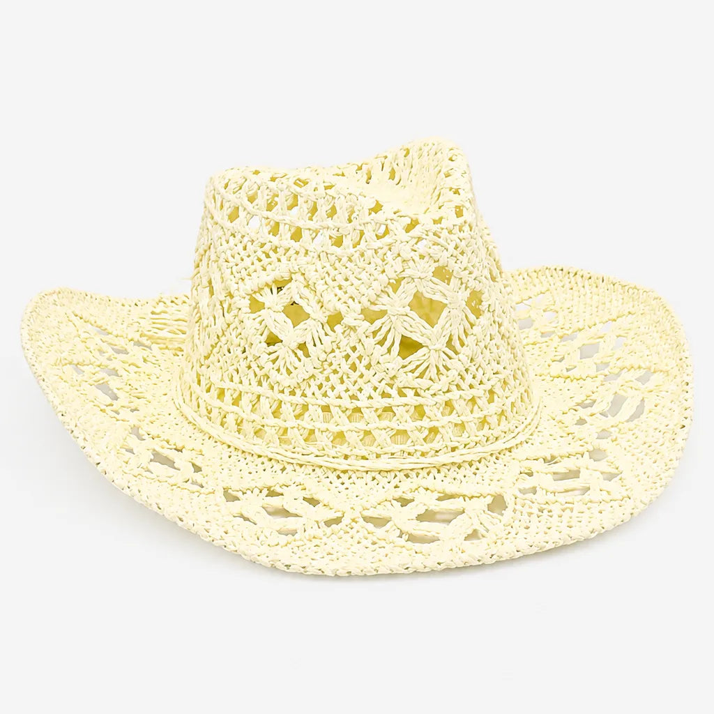 Chapeaux Western Femme - Pliable et Ajoure pour les Vacances