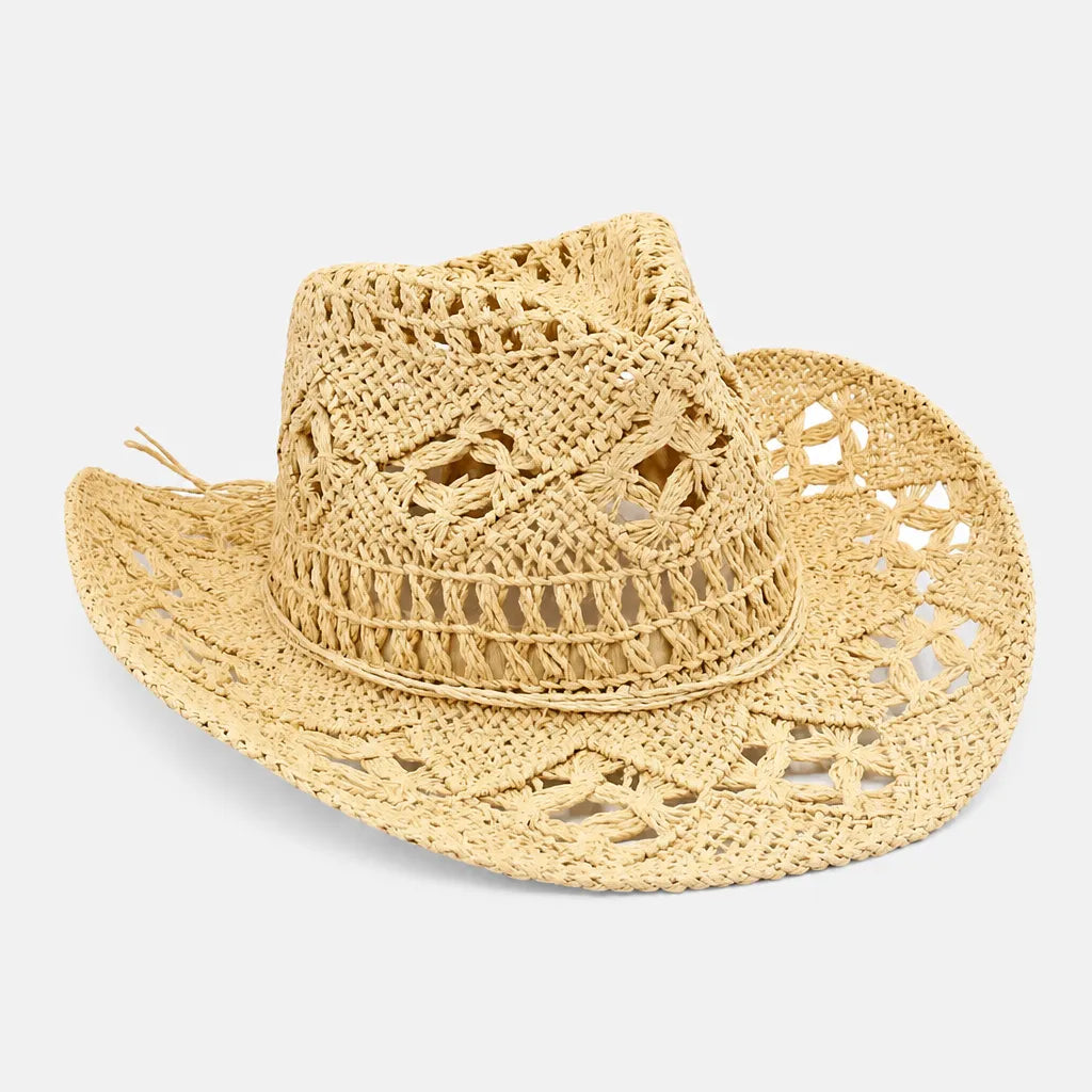 Chapeaux Western Femme - Pliable et Ajoure pour les Vacances
