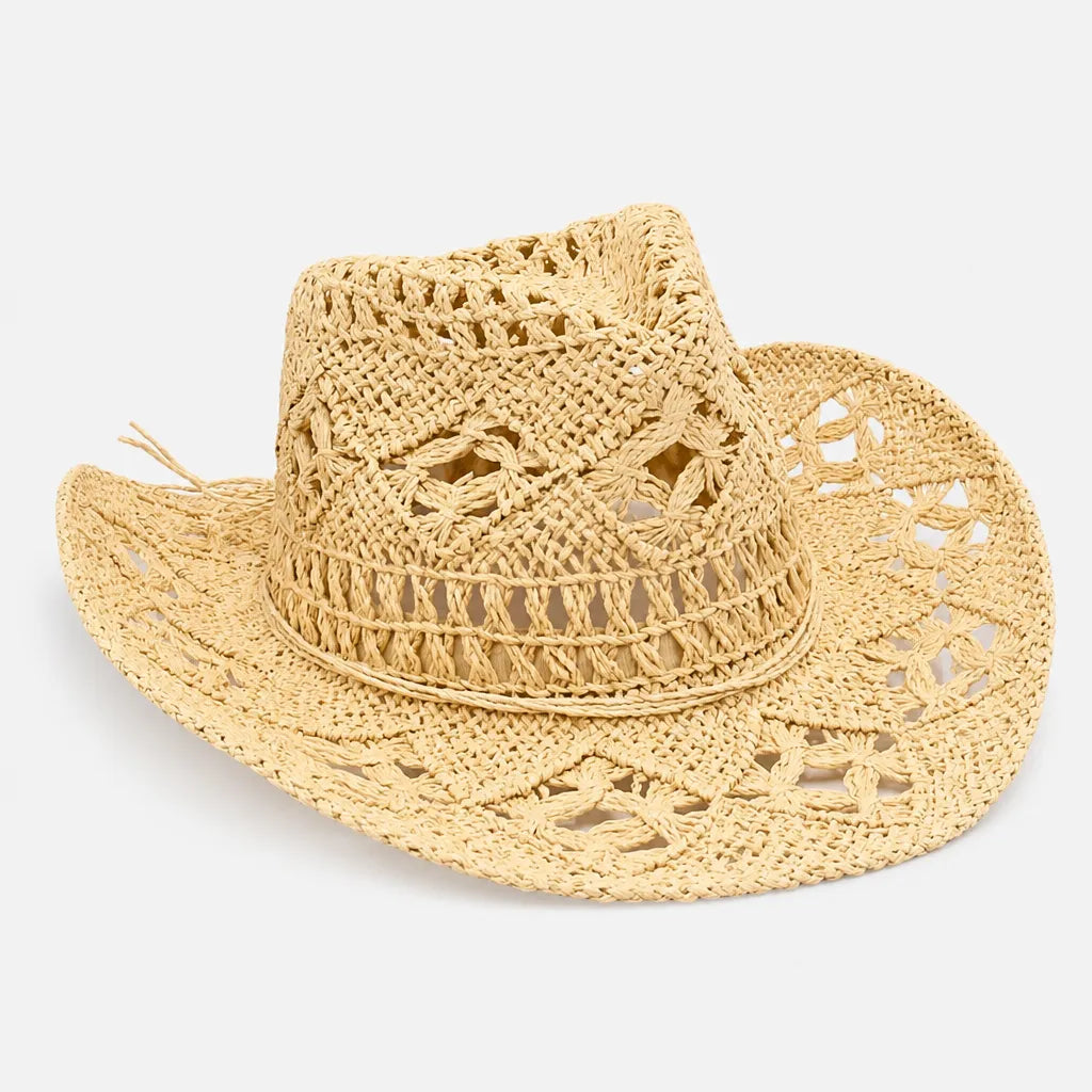 Chapeaux Western Femme - Pliable et Ajoure pour les Vacances