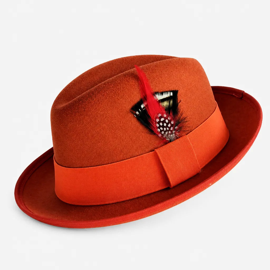Chapeau Feutre Homme - Plume Style Gentleman Vintage