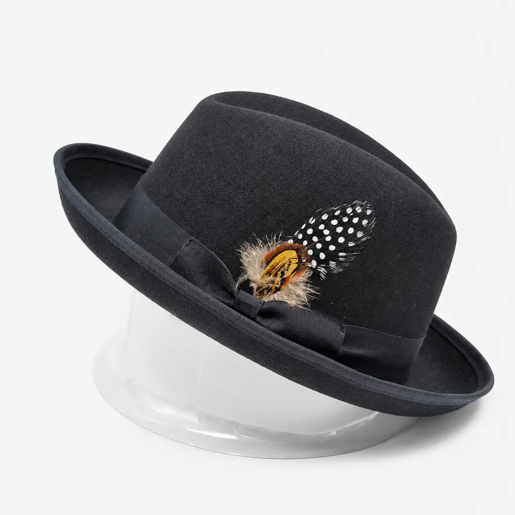 Chapeau Feutre Homme - Plume Style Gentleman Vintage