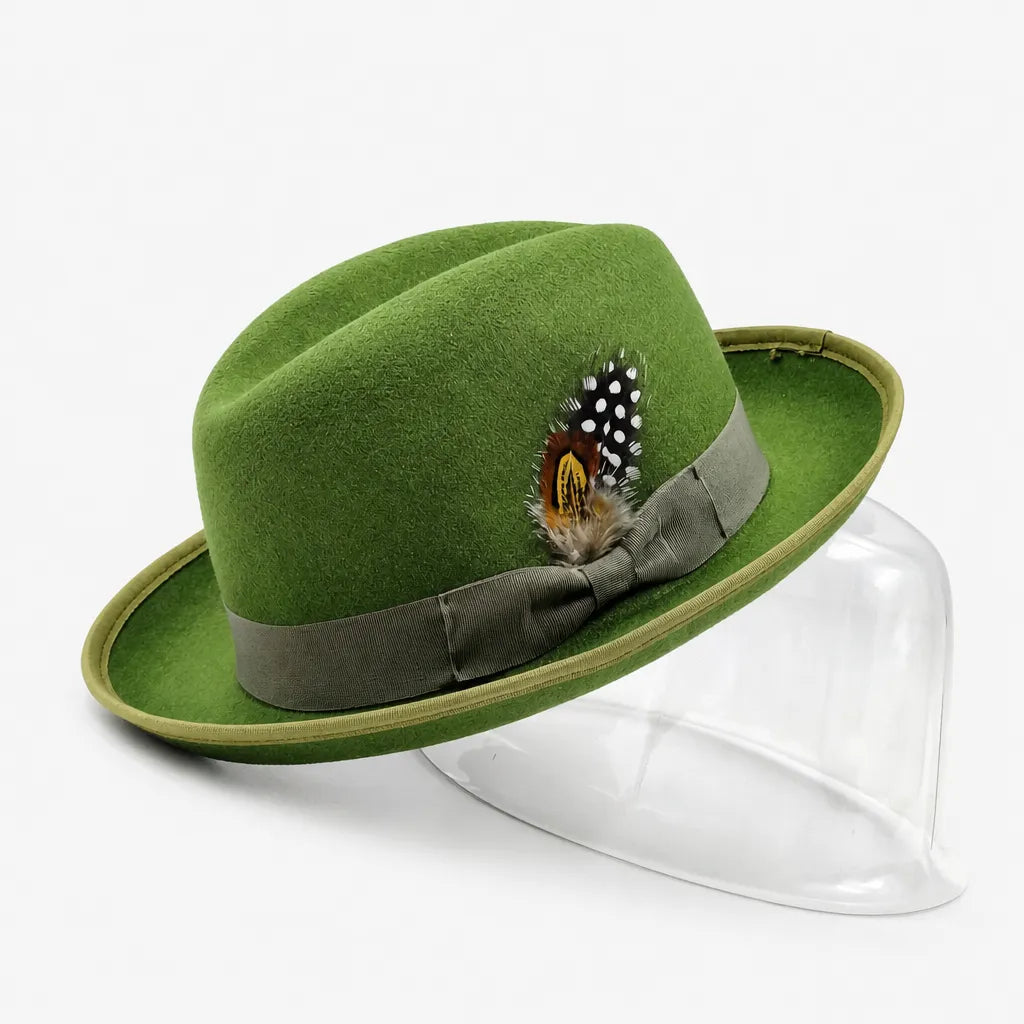 Chapeau Feutre Homme - Plume Style Gentleman Vintage