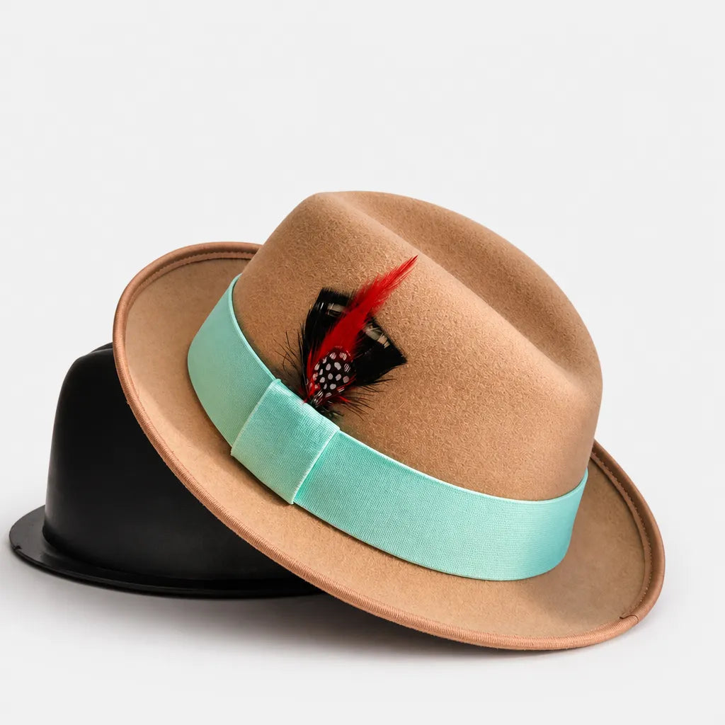 Chapeau Feutre Homme - Plume Style Gentleman Vintage