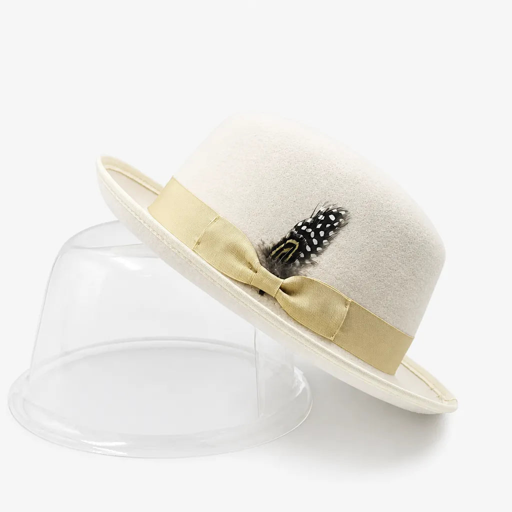 Chapeau Feutre Homme - Plume Style Gentleman Vintage