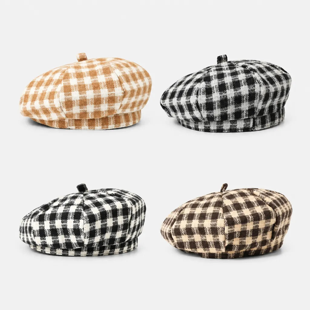 Beret Coton Femme - Petit Beanie Style Coreen Octogonal