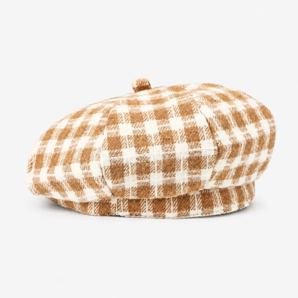 Beret Coton Femme - Petit Beanie Style Coreen Octogonal