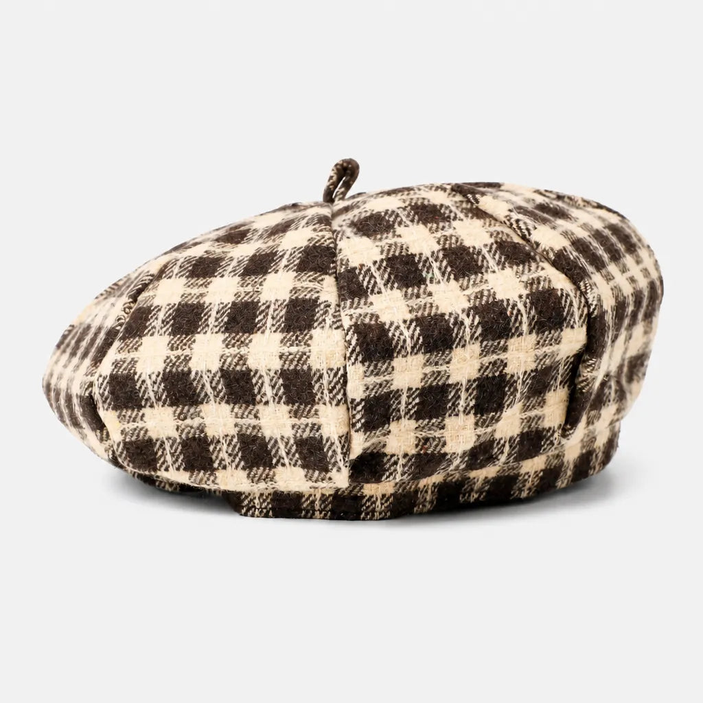 Beret Coton Femme - Petit Beanie Style Coreen Octogonal