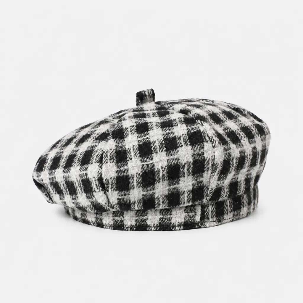 Beret Coton Femme - Petit Beanie Style Coreen Octogonal