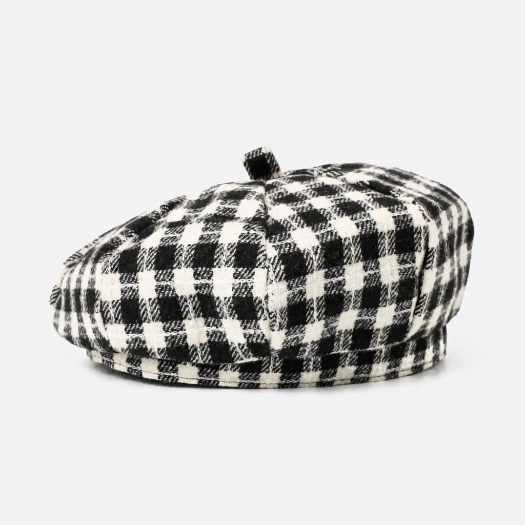 Beret Coton Femme - Petit Beanie Style Coreen Octogonal