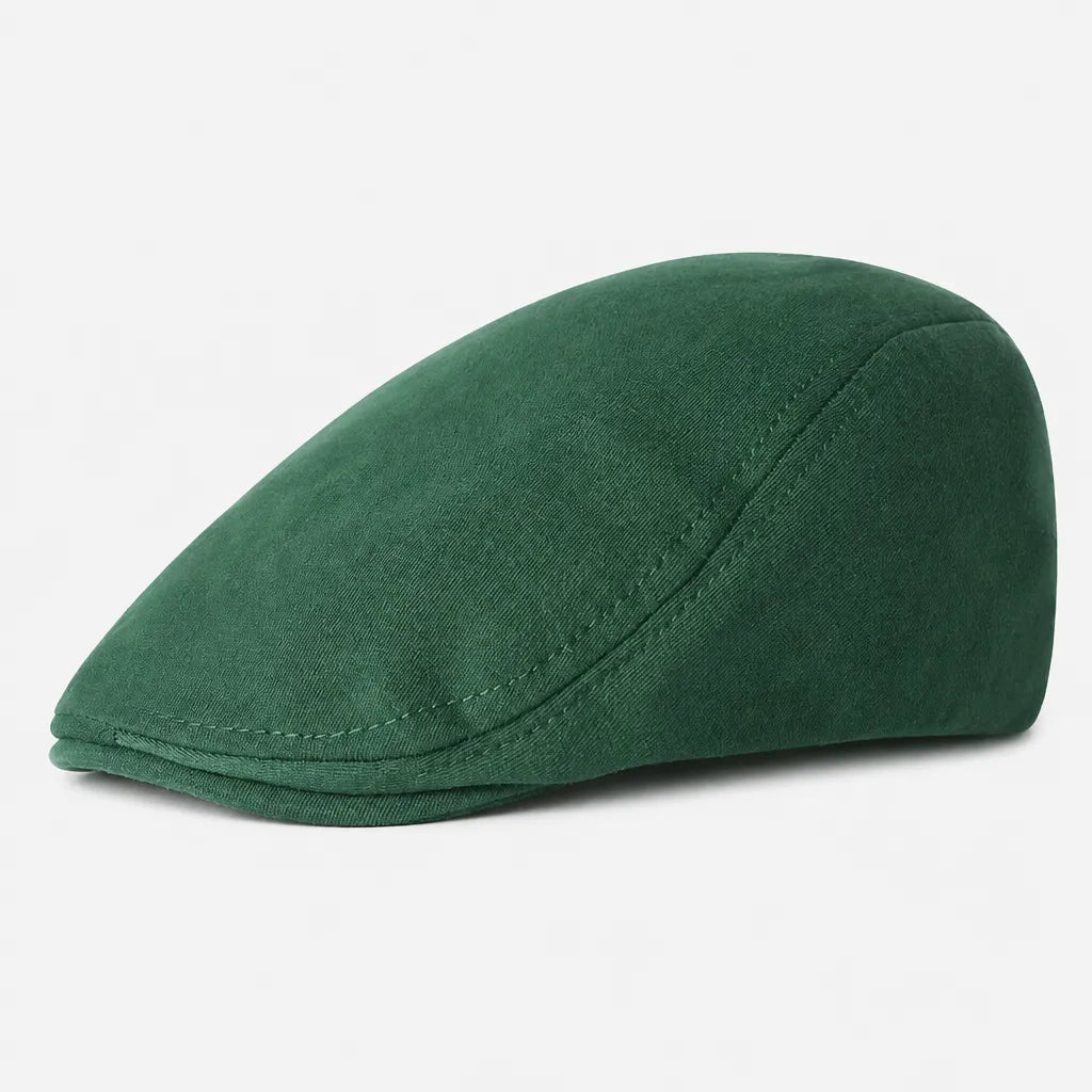 Beret Casquette Plate Homme - Style Artiste avec Doublure Satinee