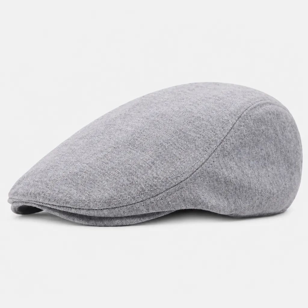 Beret Casquette Plate Homme - Style Artiste avec Doublure Satinee