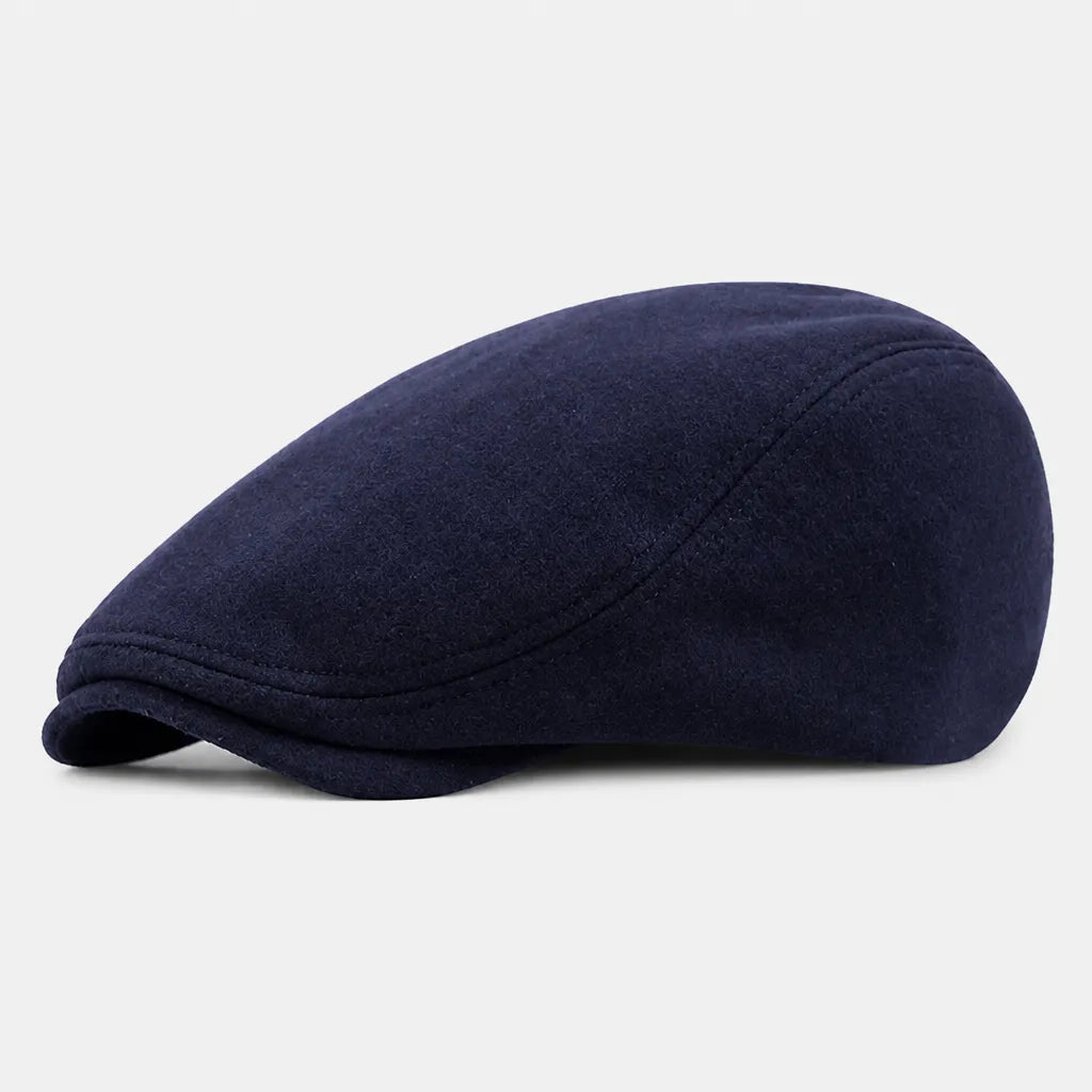 Beret Casquette Plate Homme - Style Artiste avec Doublure Satinee