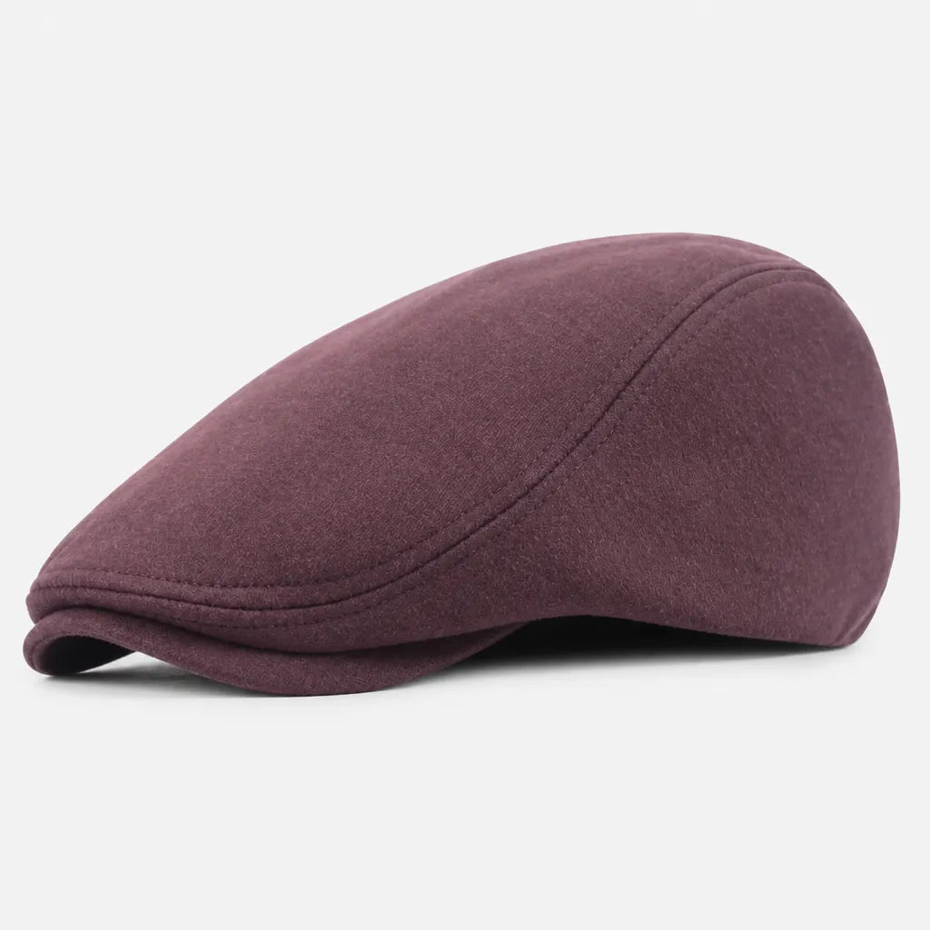Beret Casquette Plate Homme - Style Artiste avec Doublure Satinee