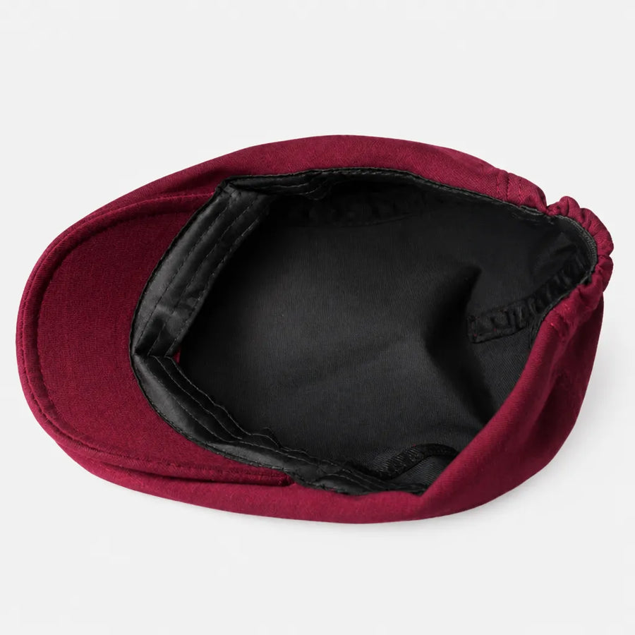 Beret Casquette Plate Homme - Style Artiste avec Doublure Satinee