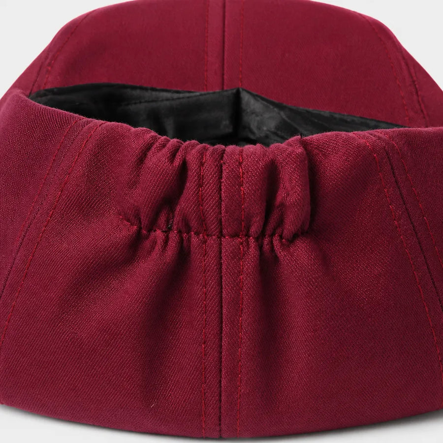 Beret Casquette Plate Homme - Style Artiste avec Doublure Satinee