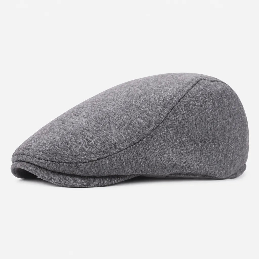 Beret Casquette Plate Homme - Style Artiste avec Doublure Satinee