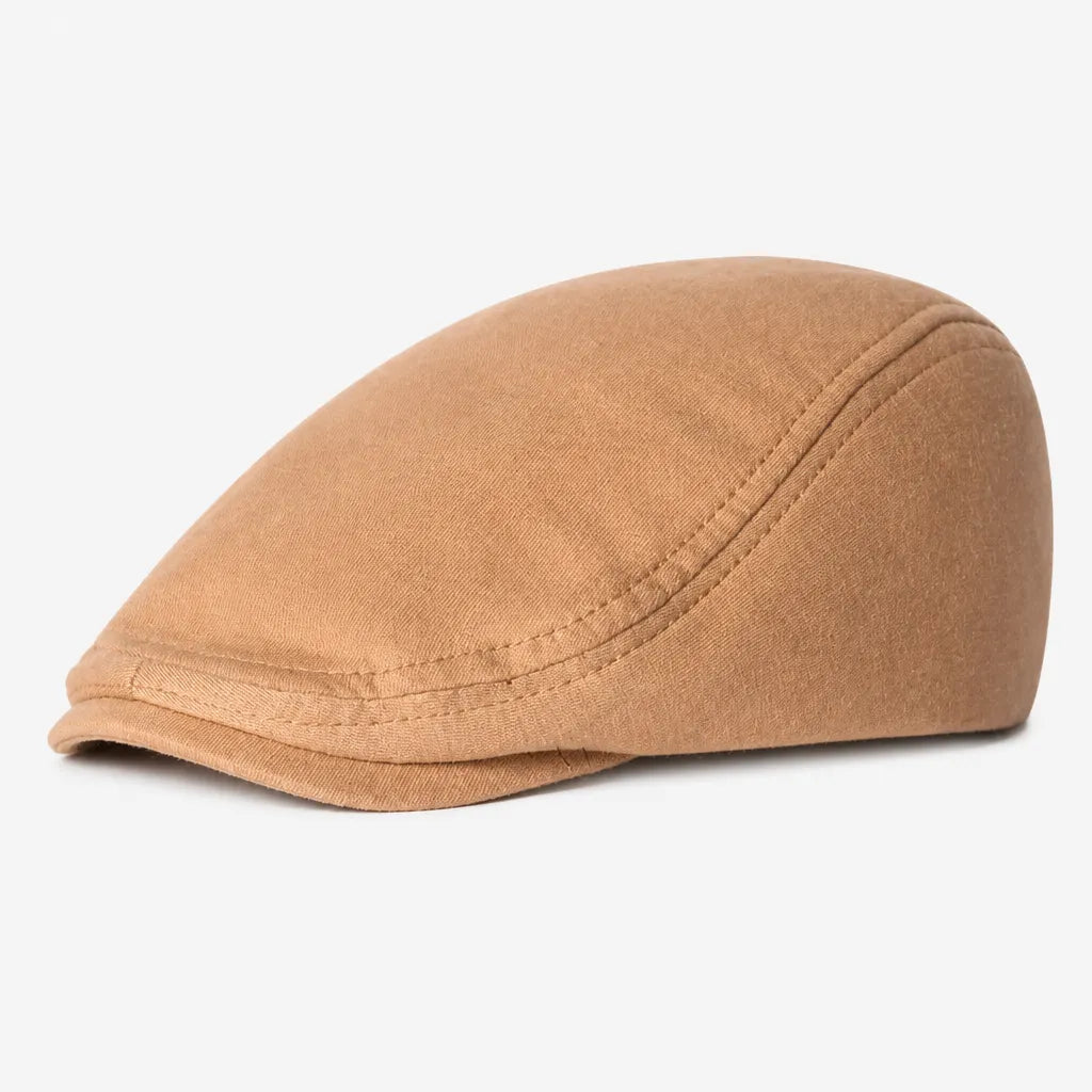 Beret Casquette Plate Homme - Style Artiste avec Doublure Satinee