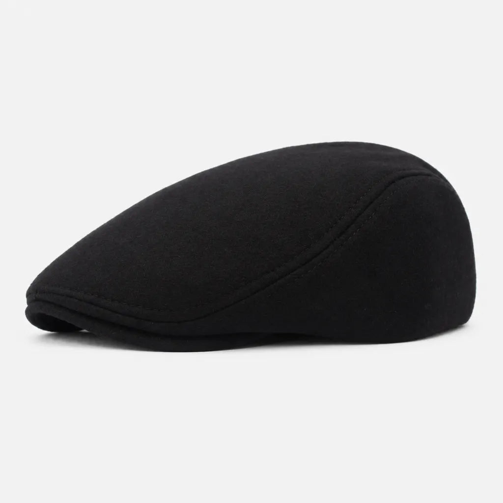 Beret Casquette Plate Homme - Style Artiste avec Doublure Satinee