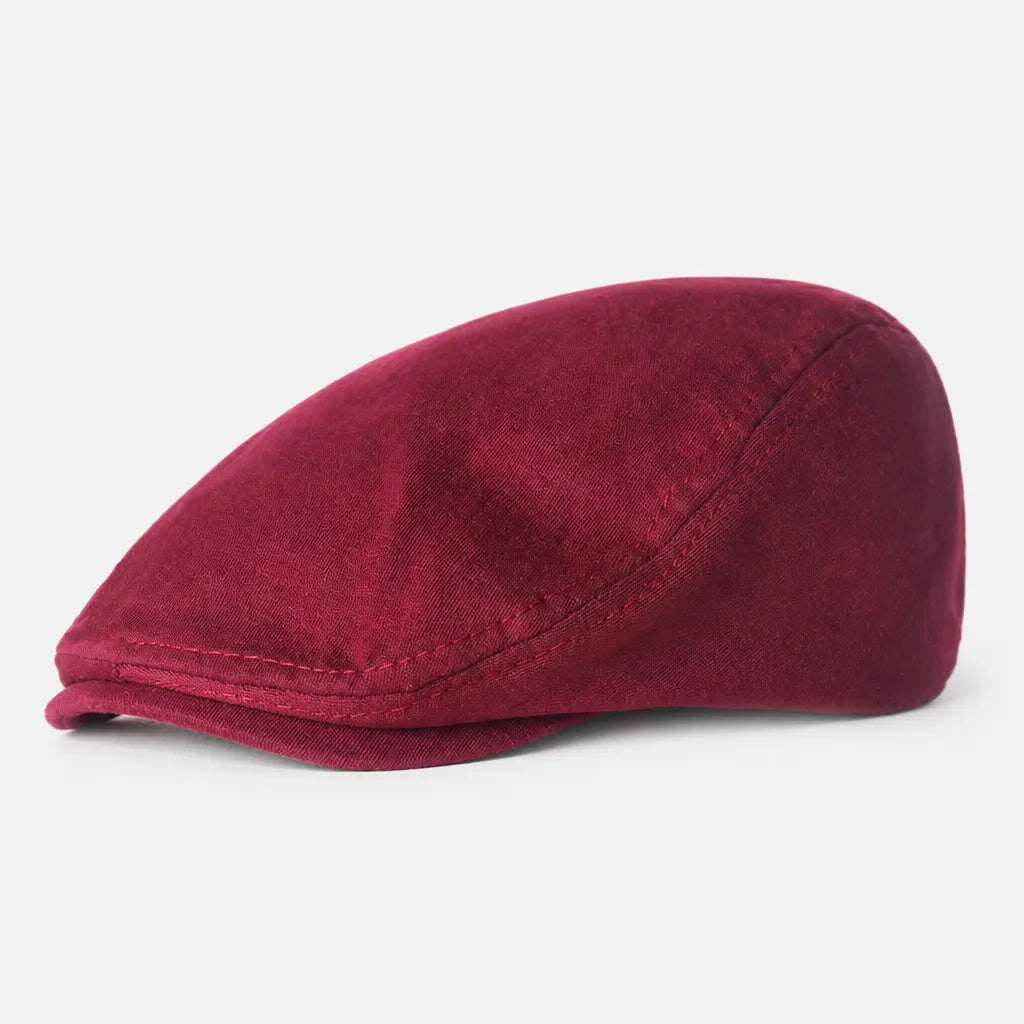 Beret Casquette Plate Homme - Style Artiste avec Doublure Satinee