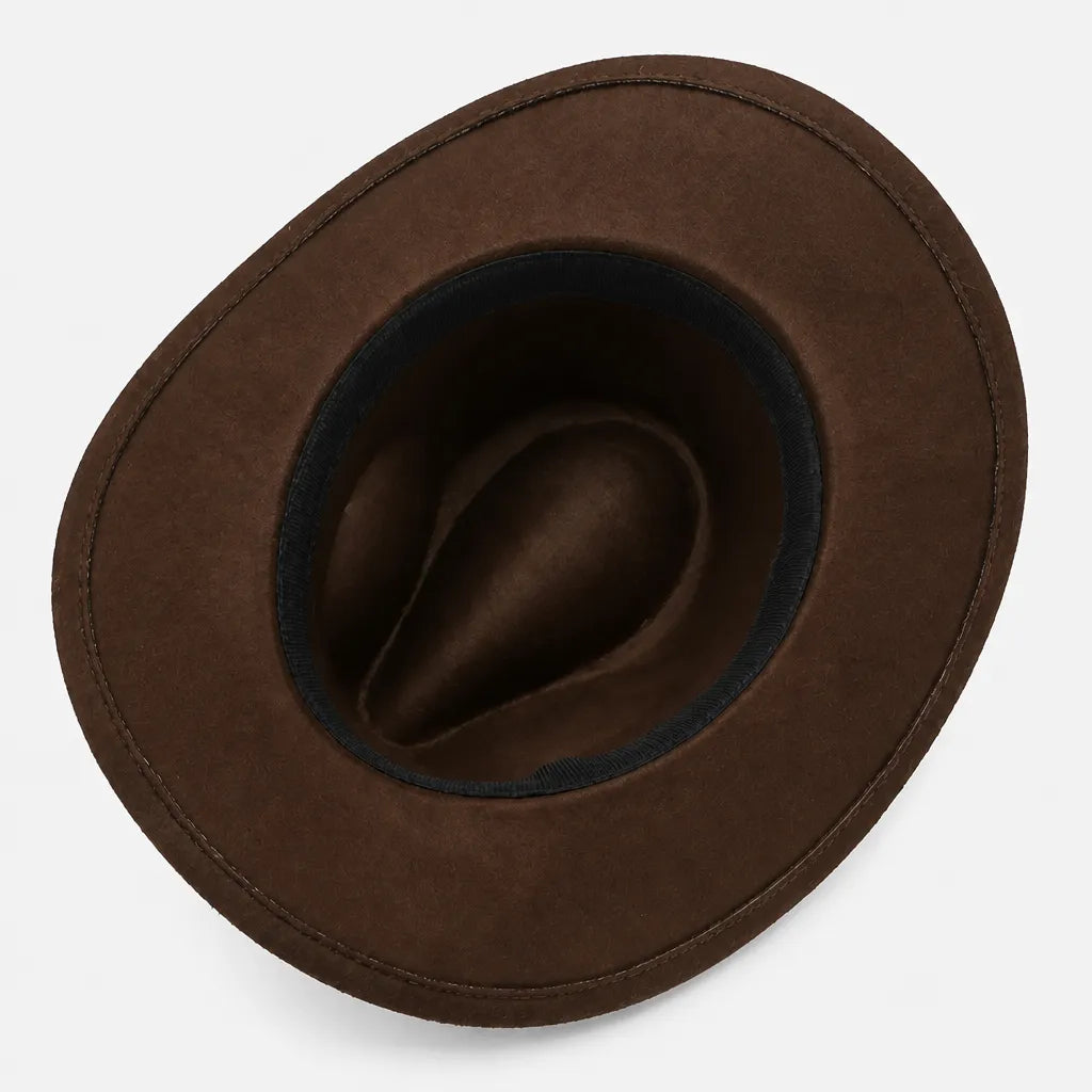 Chapeau Fedora Feutre Homme - Trilby Jazz avec Ceinture