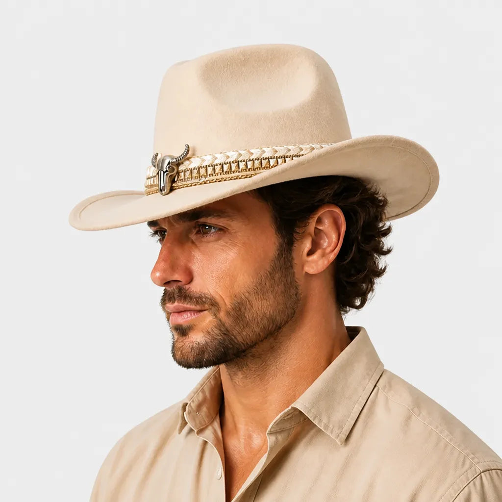 Chapeau Equitation Western - Feutre Coeur Homme et Femme
