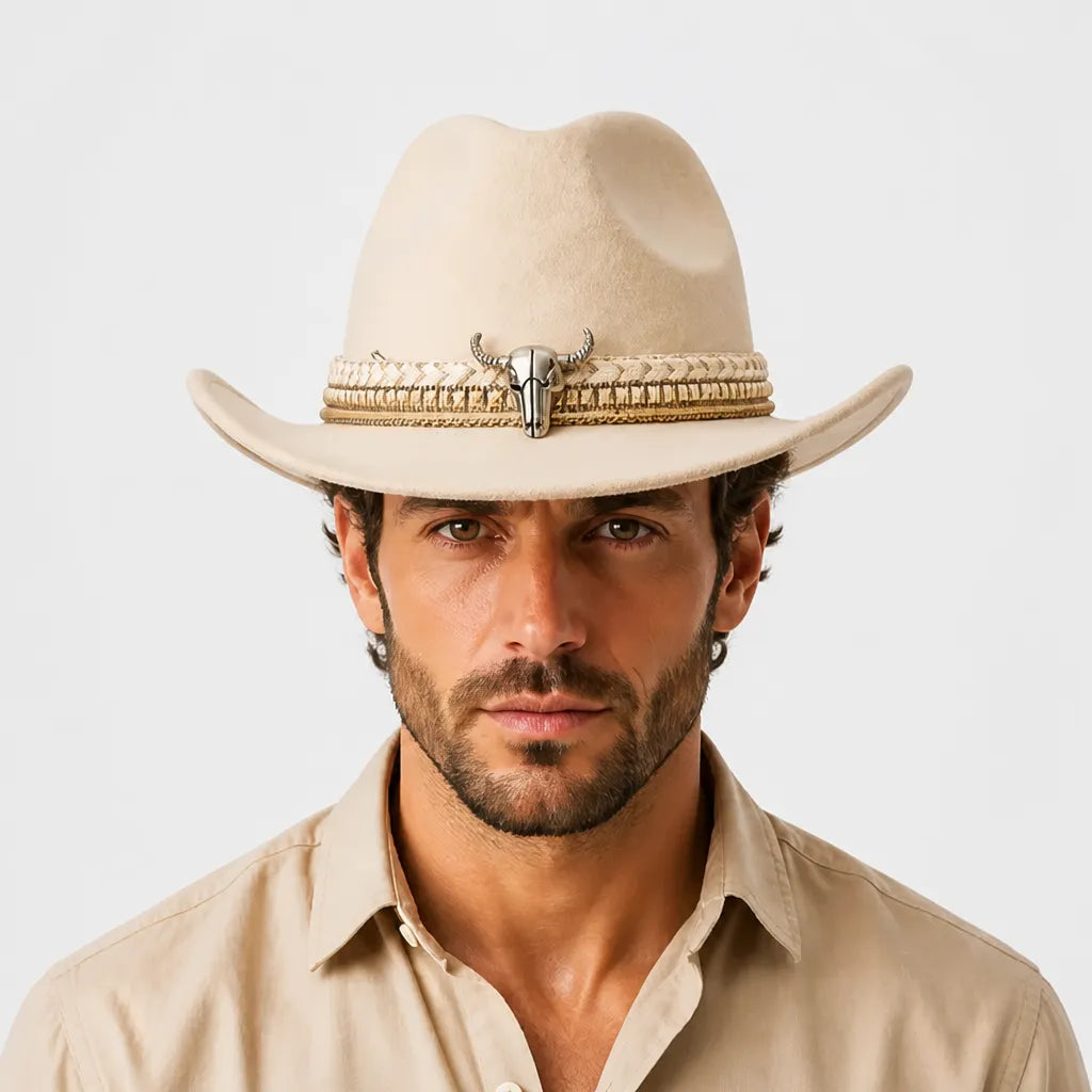 Chapeau Equitation Western - Feutre Coeur Homme et Femme