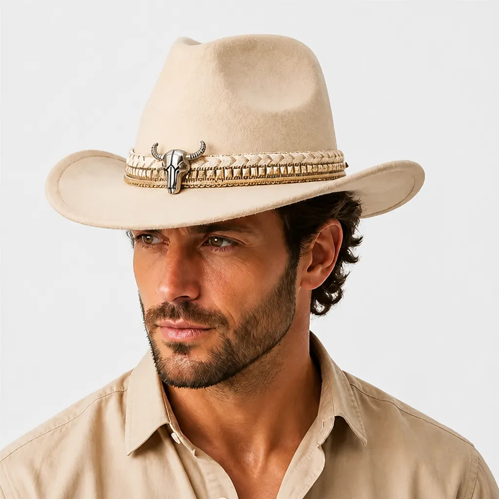 Chapeau Equitation Western - Feutre Coeur Homme et Femme