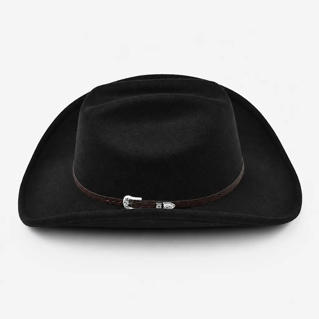 Chapeau Cowboy Western - Feutre a Large Bord Style Gentleman