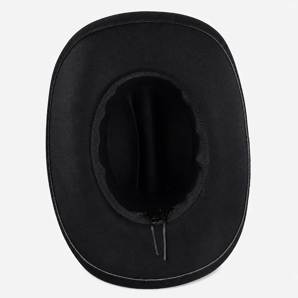 Chapeau Cowboy Western - Feutre a Large Bord Style Gentleman