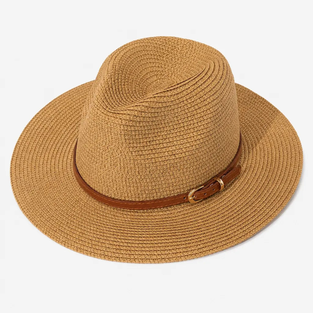 Chapeau Panama Femme - Paille Tissee pour Ete