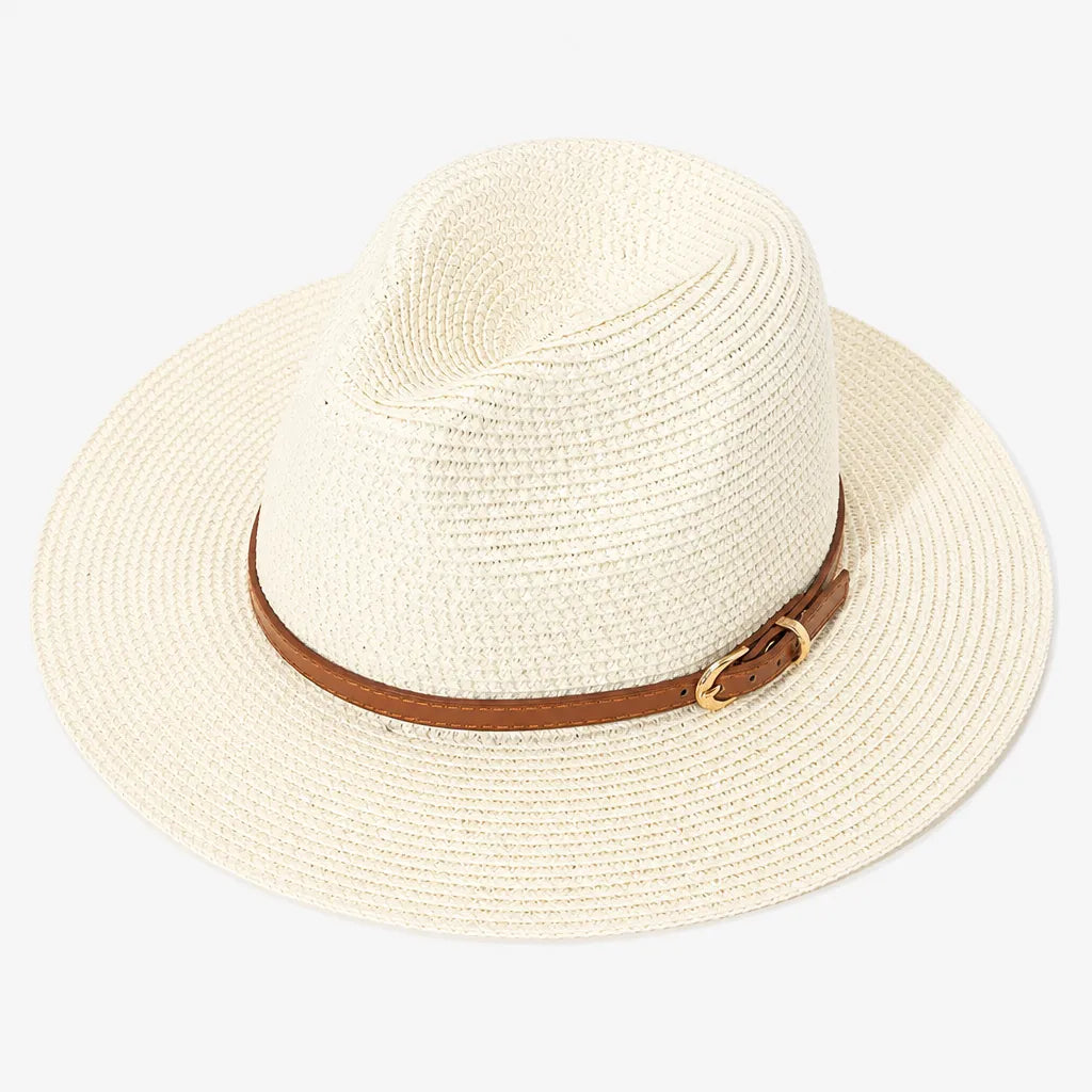 Chapeau Panama Femme - Paille Tissee pour Ete