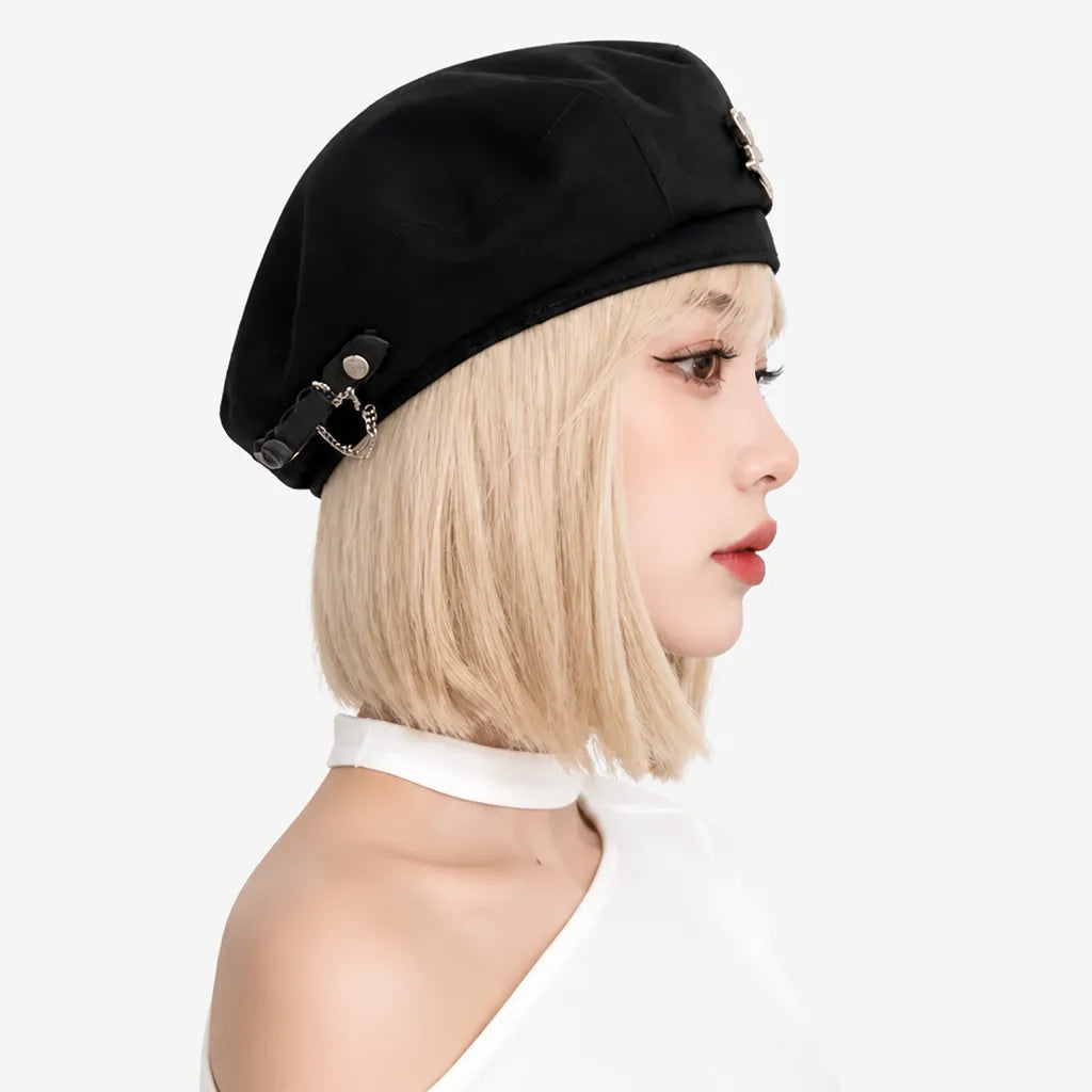 Grand Beret Femme - Style Coreen, Amincissant pour Visage