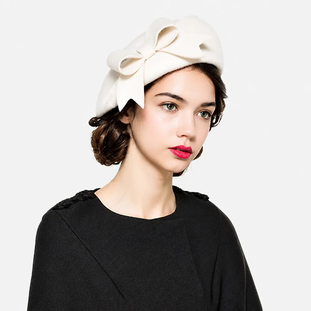 Chapeau Femme pour Mariage - Feutre Noeud Coreen