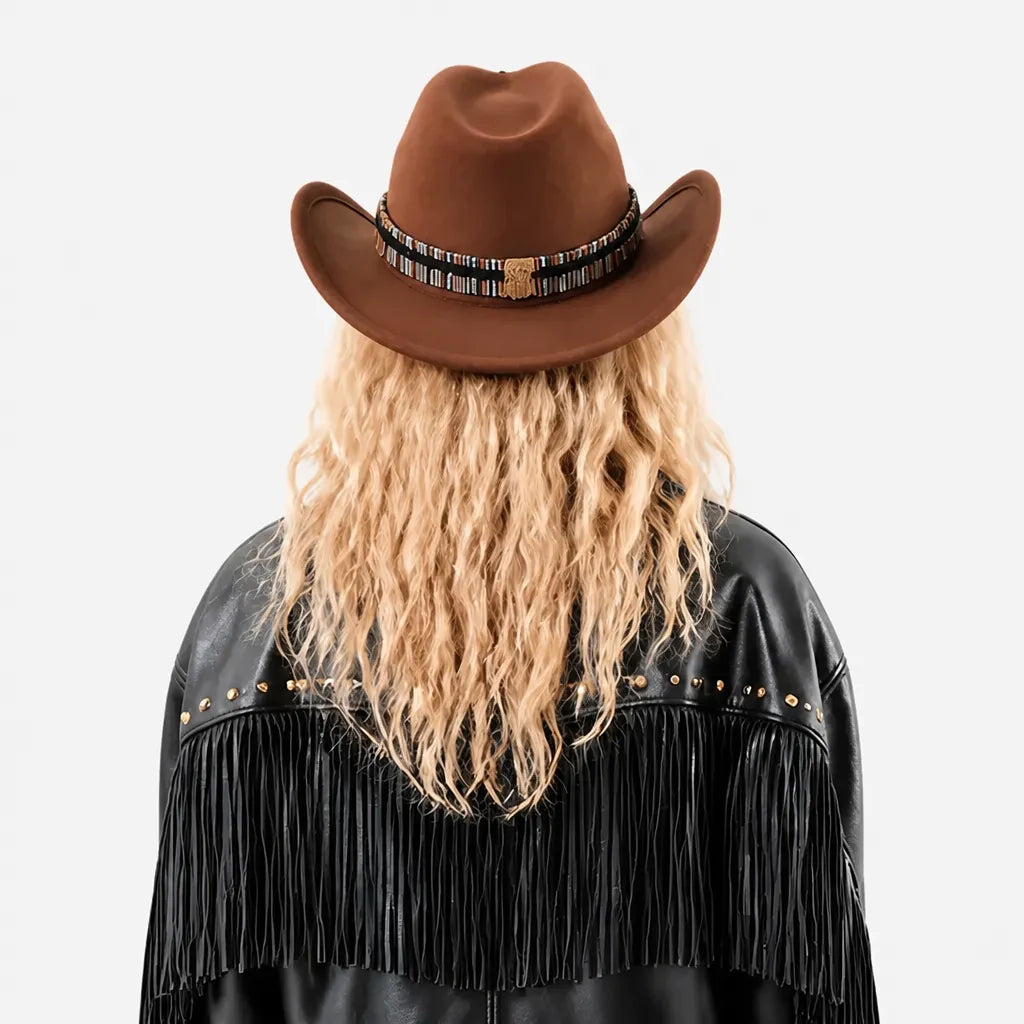 Chapeau Stetson Western - Feutre Large Bord Uni