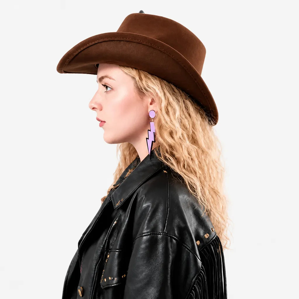 Chapeau Stetson Western - Feutre Large Bord Uni