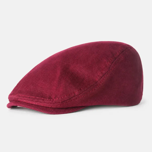 Beret Casquette Plate Homme - Style Artiste avec Doublure Satinee