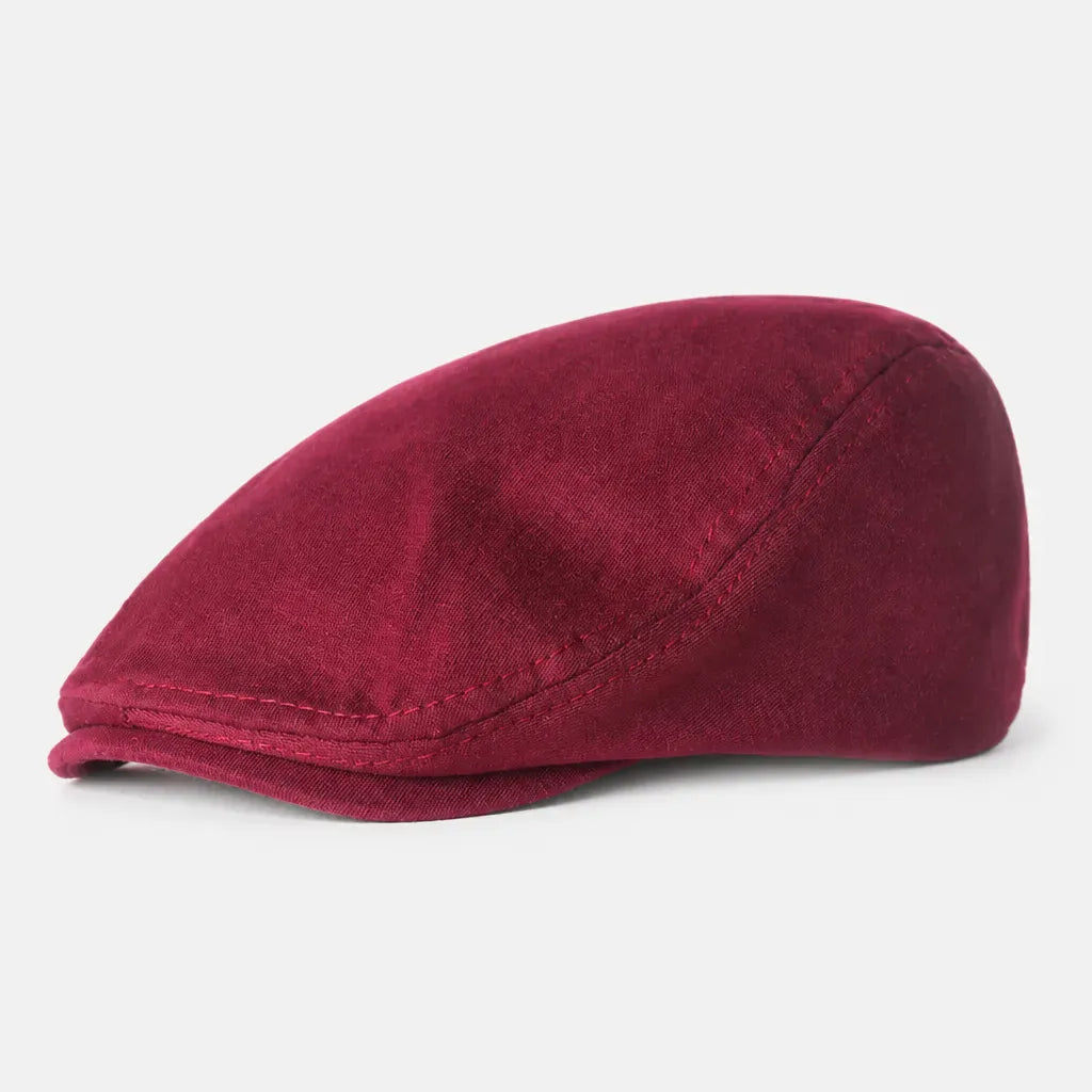 La boîte à chapeaux Beret Casquette Plate Homme - Style Artiste avec Doublure Satinee