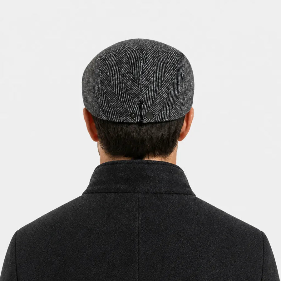 La boîte à chapeaux Beret Chevron - Grand Format Chaud pour Homme et Femme