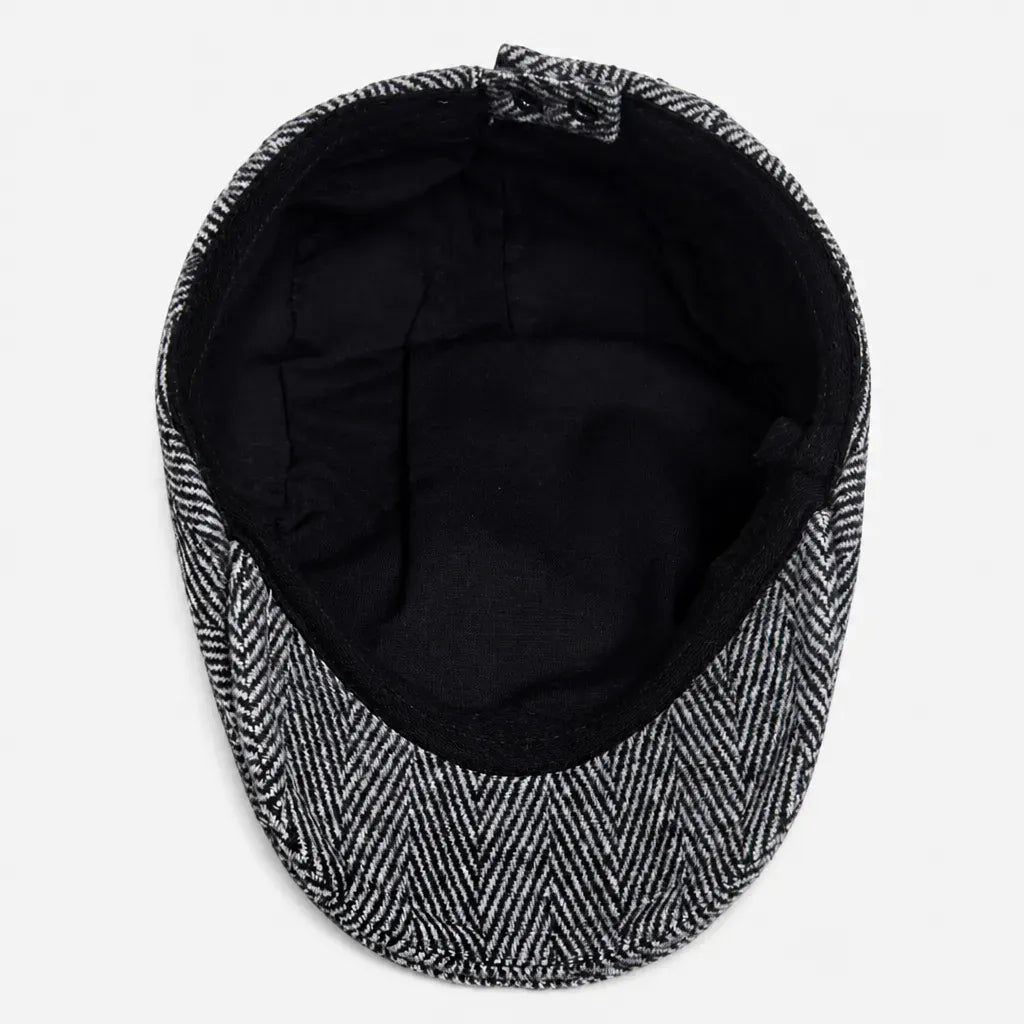 La boîte à chapeaux Beret Chevron - Grand Format Chaud pour Homme et Femme