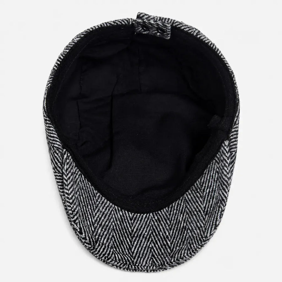 La boîte à chapeaux Beret Chevron - Grand Format Chaud pour Homme et Femme