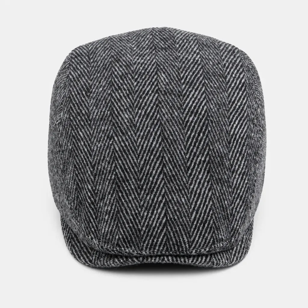 La boîte à chapeaux Beret Chevron - Grand Format Chaud pour Homme et Femme