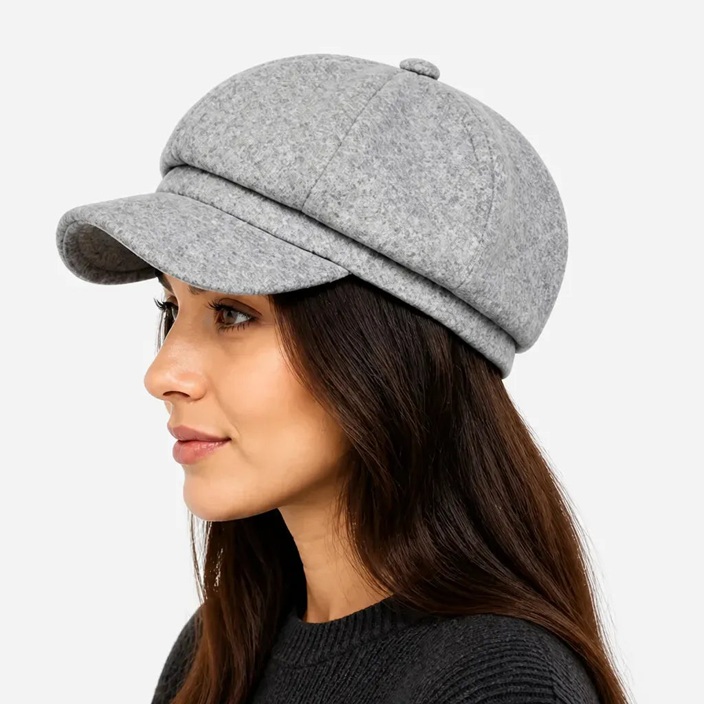 La boîte à chapeaux Beret Gavroche Femme - Octogonal Coupe-Vent a Petite Visiere