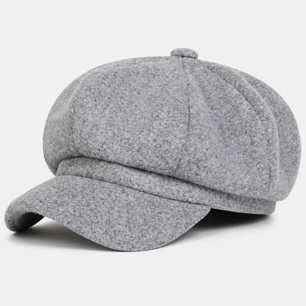 Beret Gavroche Femme - Octogonal Coupe-Vent a Petite Visiere