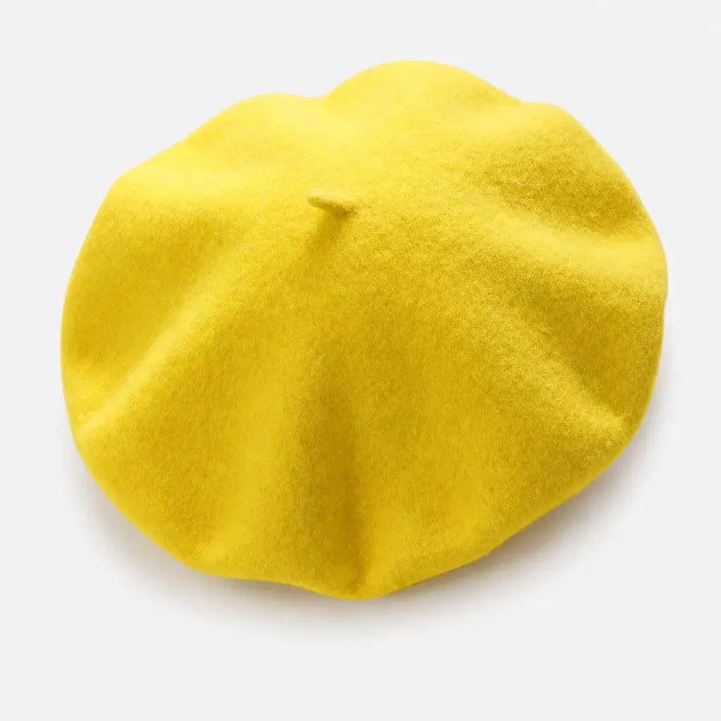 La boîte à chapeaux Beret Hiver Femme - Multicolore en Laine, Style Classique