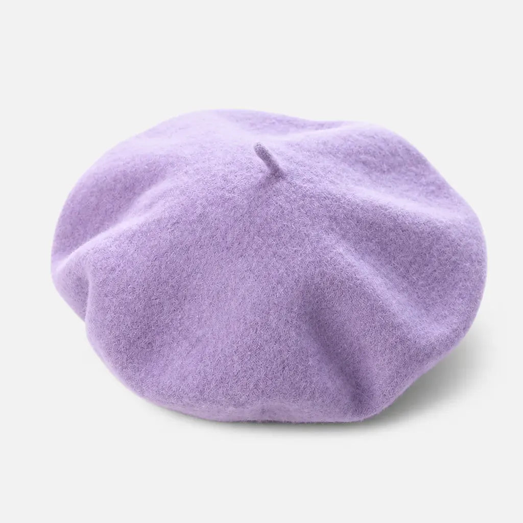 La boîte à chapeaux Beret Hiver Femme - Multicolore en Laine, Style Classique