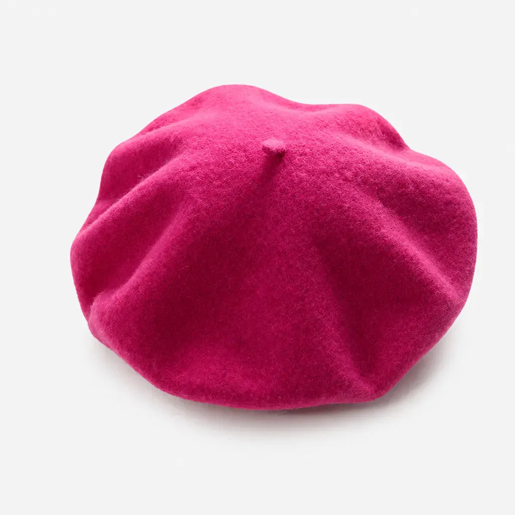 La boîte à chapeaux Beret Hiver Femme - Multicolore en Laine, Style Classique