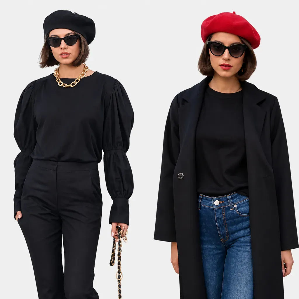 La boîte à chapeaux Beret Hiver Femme - Multicolore en Laine, Style Classique